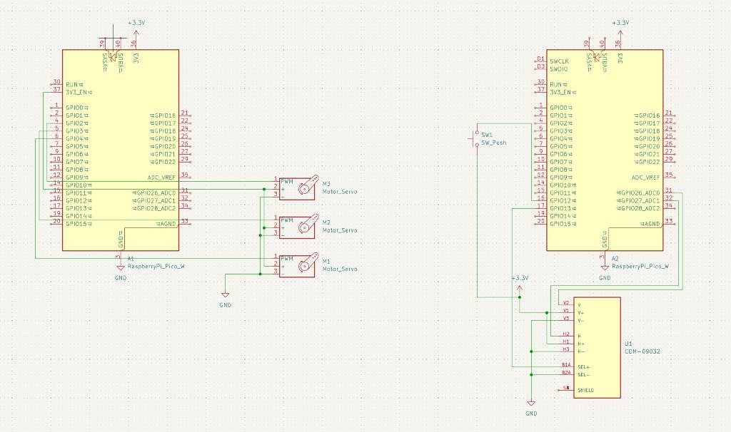 The kicad schematic