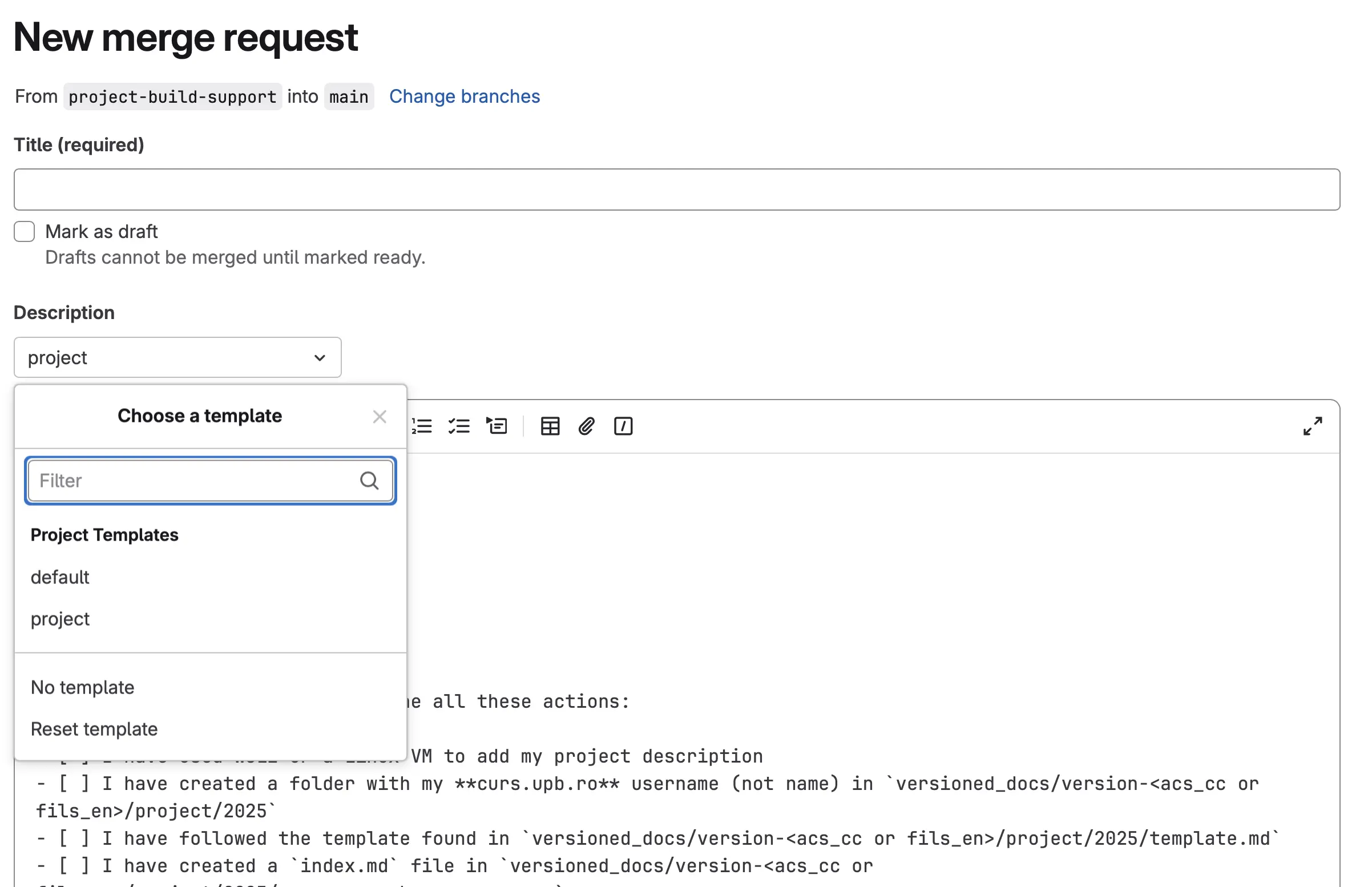 Merge Request Template
