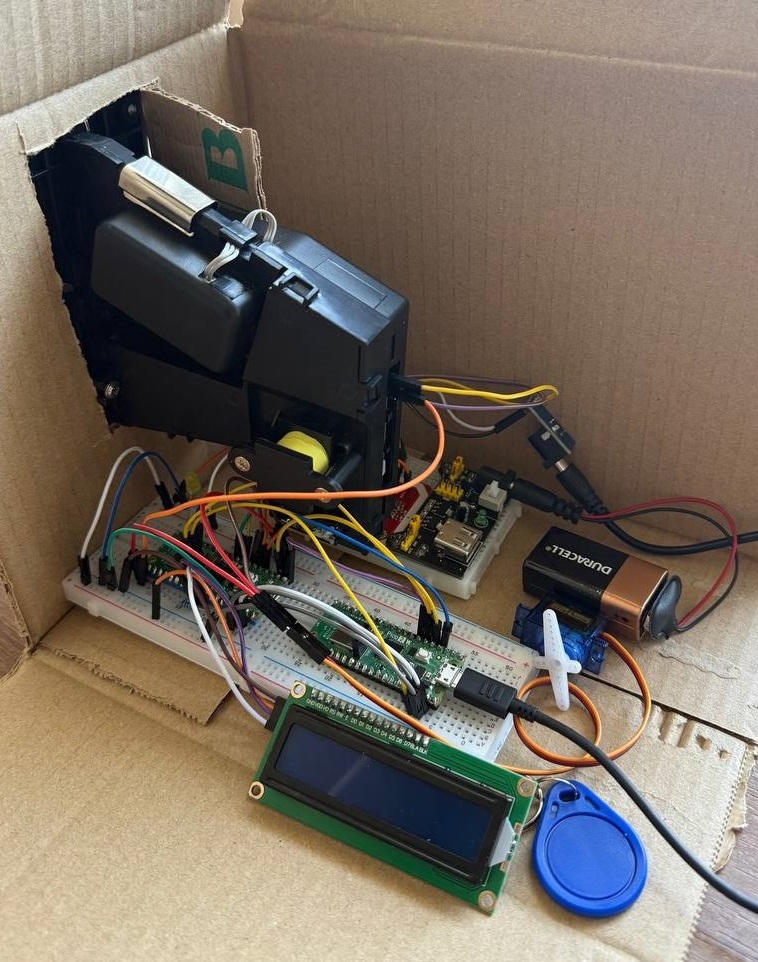 Components in the test box