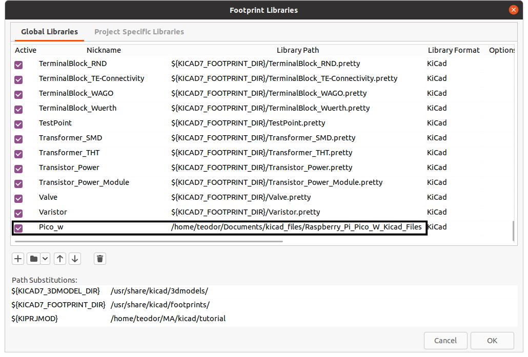 Footprint Libraries Import