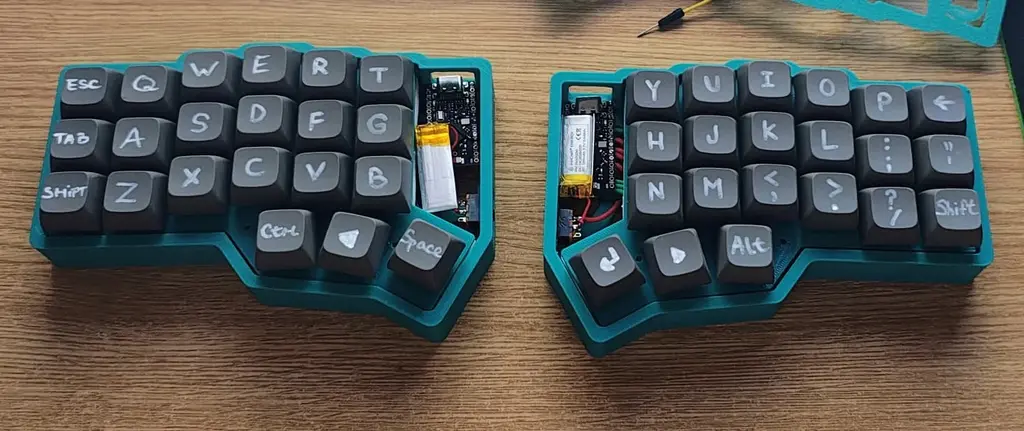 Completed keyboard