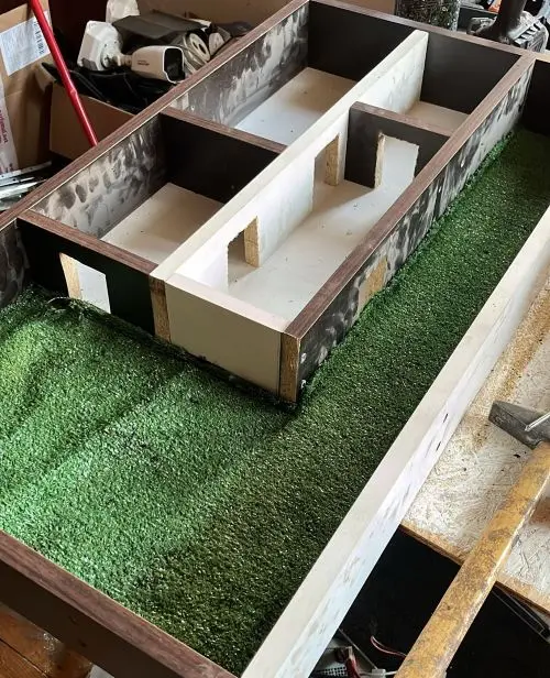 Miniature house in progress