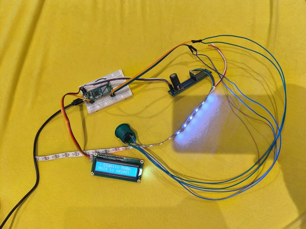 Photo of the assembled physical project