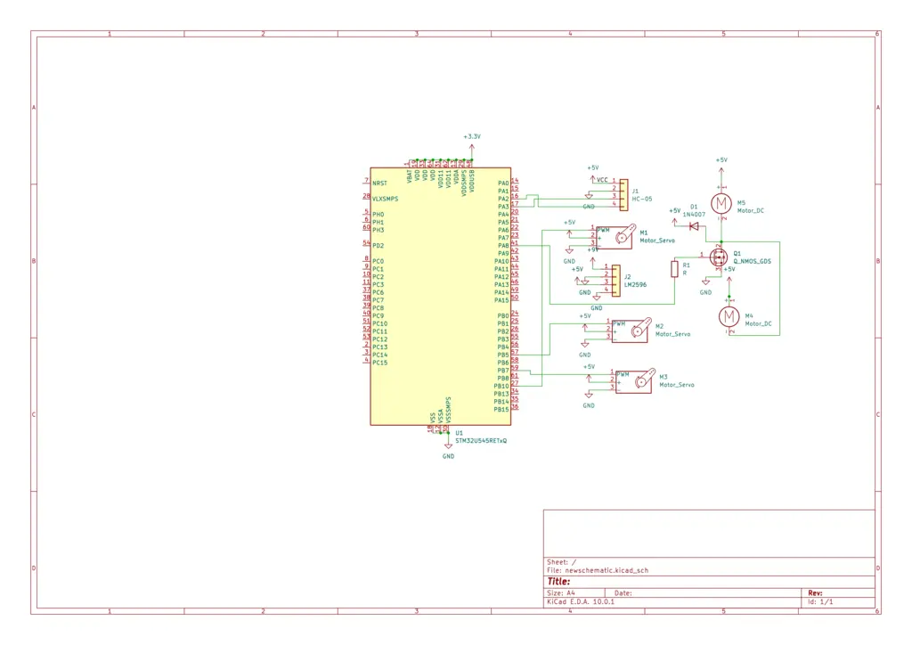 Bluetooth Nerf Turret schematic