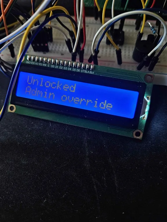 Unlock with admin button