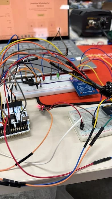 Full system on breadboard